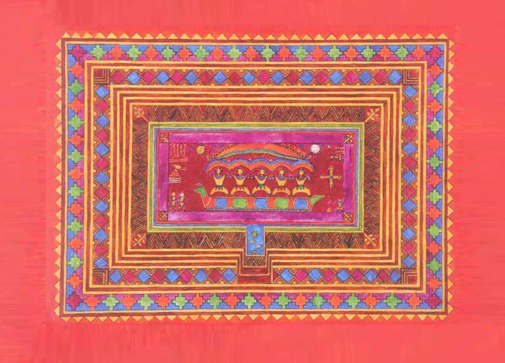 Jiroti Art - wall painting of Nimad in Madhya Pradesh 4