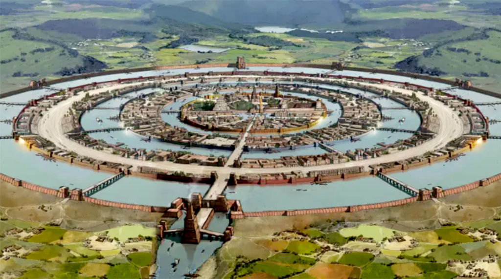 Dwarika City in Arabian Sea