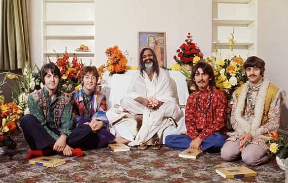 Maharishi Mahesh Yogi with Beatles