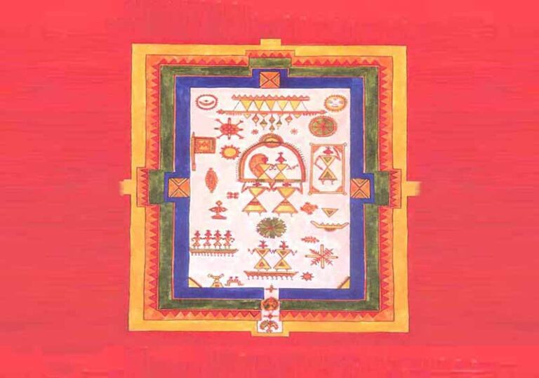 Jiroti Art - wall painting of Nimad in Madhya Pradesh 1