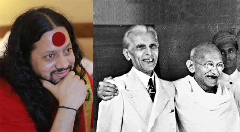 Gandhi Jinna and Kalicharan Maharaj