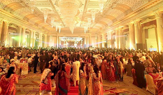 Indian Wedding and crowd