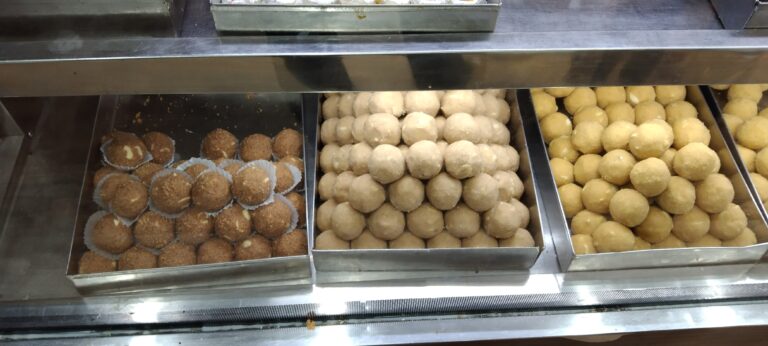 Indian Sweets in a Shop