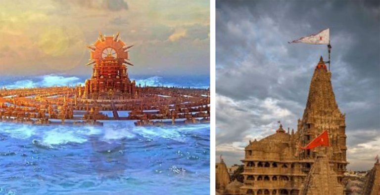 Ancient Dwarika in Ocean