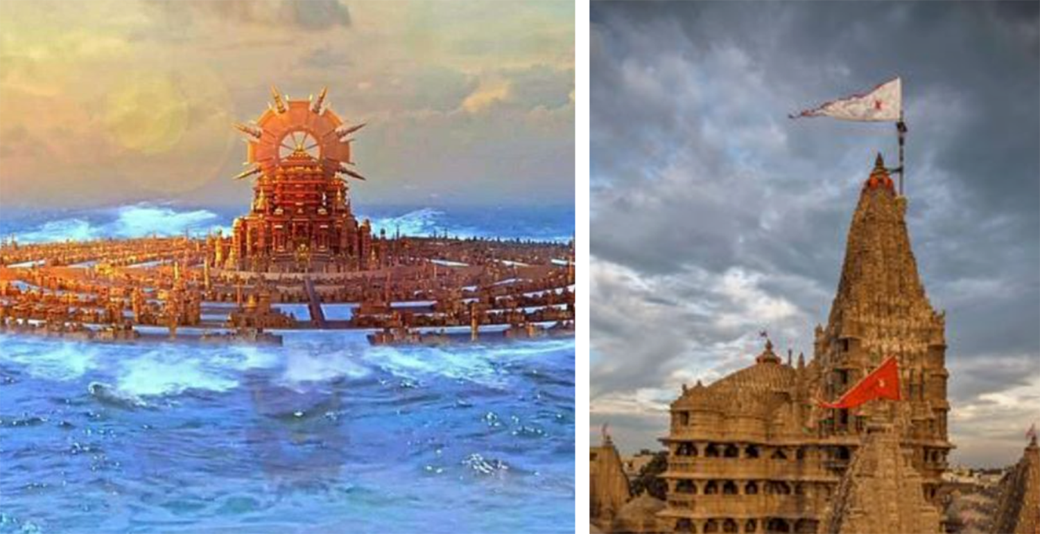 Ancient Dwarika in Ocean