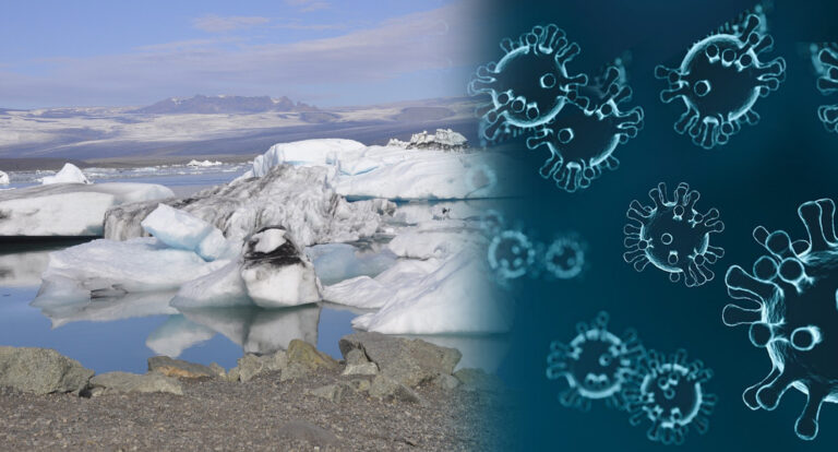 Ancient pathogens waking up from permafrost due to climate change in hindi