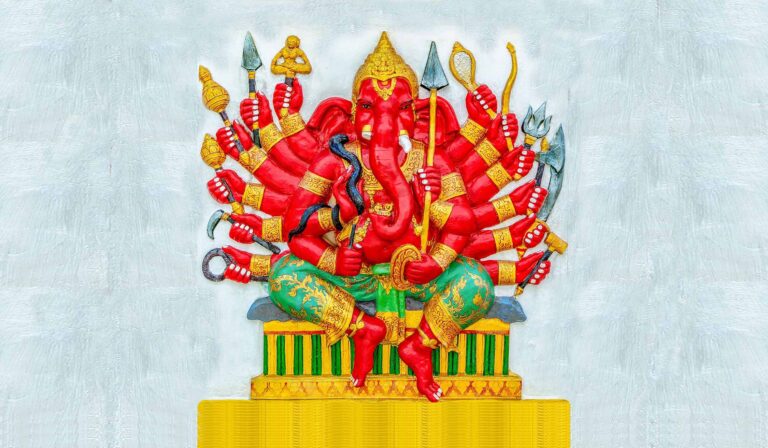 Lord Ganesh with 16 hands